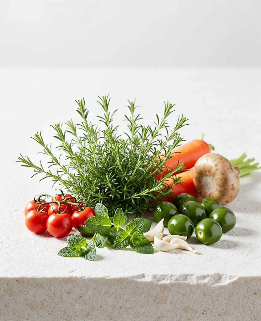 Frische gesunde Zutaten